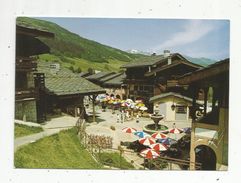 Cp, 73 , VAL MOREL , VALMOREL , LA PLACE DU BOURG MOREL ,voyagée 1986 , Ed : Edy - Valmorel