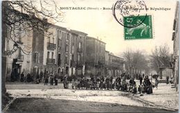 34 - MONTAGNAC -- Rond Point Et Place De La République - Montagnac