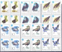 1982. USSR/Russia, International Ornithological Congress, Moscow, 4 Sets In Blocks Of 4v,  Mint/** - Unused Stamps