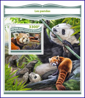 Delcampe - CENTRAL AFRICA 2017 MNH** Pandas Bears Bären Ours S/S - OFFICIAL ISSUE - DH1750 - Bären