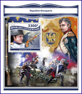 CENTRAL AFRICA 2017 MNH** Napoleon Bonaparte S/S - IMPERFORATED - DH1750 - French Revolution