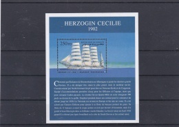 Djibouti Sailing Ship Herzogin Cecilie Souvenir Sheet MNH/**   (H34) - Schiffe