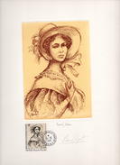 Lithographie  ADELE DUMONT D'URVILLE  Signée) PIERRE BECQUET  TIRAGE 1200 RARE - Imperforates, Proofs & Errors