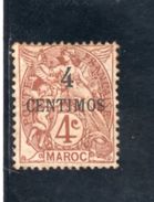 MAROC 1907-10 * - Neufs