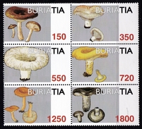 Feuillet Neuf** De 6 Timbres De Buriatie - Mushrooms