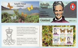 GREENLAND 1997  COMPLETE BOOKLET  BUTTERFLIES & QUEEN  FACIT H 6 - Booklets