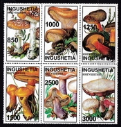 Feuillet Neuf** De 6 Timbres De Ingushetia Champignon Champignons Mushroom Setas Pilze - Mushrooms