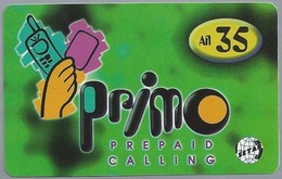 Telefoonkaart. PHONE CARD. Prepaid Calling. PRIMO. - SETAR. - Afl 35. -  2 Scans - Aruba