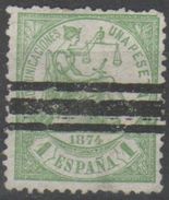 Spagna 1874 - Giustizia 1 Pt. - Gebraucht