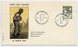 GREENLAND 1961 Greenlandic Sagas II On FDC.  Michel 46 - FDC