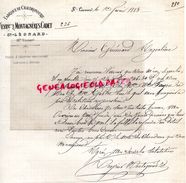 87 -ST- SAINT LEONARD NOBLAT - RARE LETTRE MANUSCRITE SIGNEE VEYRIER MONTAGNERES CADET- FABRIQUE DE CHAUDRONNERIE -1883 - 1900 – 1949