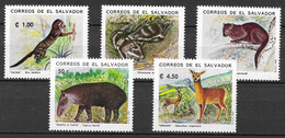 El Salvador 1993 MiNr. 1904 - 1908  Animals 5v MNH** 8,50 € - El Salvador