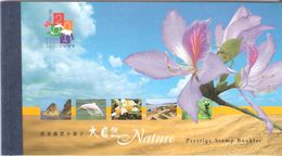 Hong Kong 2001 Nature, Flora Fauna, Hong Kong Orchid Tree, Lantau Peak, Chinese White Dolphin, Booklet - Neufs