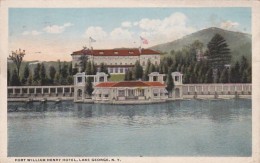 New York Lake George Fort William Henry Hotel 1917 Curteich - Lake George