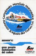 Auronzo '80 - Campionato Mondiale Motonautica - Gran Premio Motonautico Del Cadore - - Ski Náutico