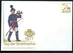 Bund PU108 C1/002a Privat-Umschlag PREUSSISCHER POSTILLION ** 1977 NGK 8,00 € - Sobres Privados - Nuevos