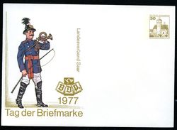 Bund PU108 C1/008 Privat-Umschlag LV SAAR** 1977 - Privé Briefomslagen - Ongebruikt