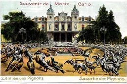 CPA Monaco Monte Carlo Satirique Caricature Anti Jeu Albert 1er Casino Non Circulé Gaufré - Monte-Carlo