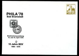 Bund PU108 D2/001 Privat-Umschlag PHILA BAD BRAMSTEDT ** 1978 - Enveloppes Privées - Neuves