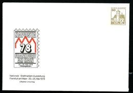 Bund PU108 D2/006 Privat-Umschlag NAPOSTA FRANKFURT  ** 1978 - Privatumschläge - Ungebraucht