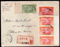 French Ivory Coast To France Registered Cover 1925 - Covers & Documents