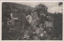 CPSM 48 Lozère - ST ALBAN - Les Moulins Et Le Rocher De Franquet - Saint Alban Sur Limagnole