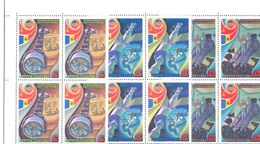 1981. USSR/Russia, Space,  Soviet-Romanian Space Flight, 4 Sets In Blocks Of 4v, Mint/** - Ungebraucht