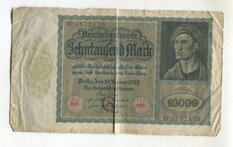 10000 MARK 19/01/1922 F 3 - 10.000 Mark