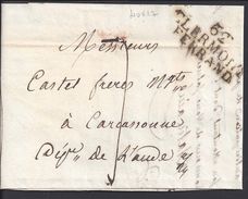 FR - Pli De Clermont-Ferrand Du 23 Septembre 1818, En Port Dû, Taxe 7 Décimes Pour Carcassonne - B/TB - - 1801-1848: Précurseurs XIX