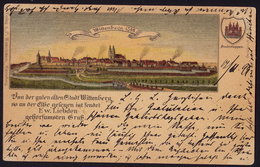 WITTENBERG Lithographie OLD POSTCARD 1899 - Wittenberg
