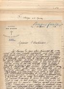 VP11.811 - Lot De Documents La Ville D' ISSY & Mr Le Baron De VAUX Directeur Des Pompes Funèbres à PARIS - Religion & Esotericism