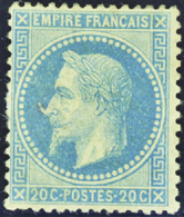 83 N° 29 Bb 20c Bleu à La Corne (charnière Forte) Qualité:* Cote:2700  - Altri & Non Classificati