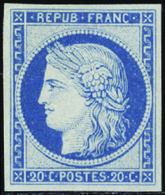 102 N° 37 F 20c Bleu Clair Réimpression Granet Qualité:* Cote:500  - Altri & Non Classificati