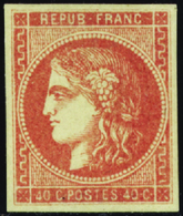 191 N° 48 D 40c Rouge-sang Qualité:* Cote:1600  - Altri & Non Classificati