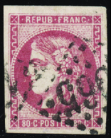 195 N° 49 80c Rose TB Qualité:OBL Cote:320  - Altri & Non Classificati