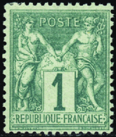 218 N° 61 1c Vert Qualité:* Cote:175  - Altri & Non Classificati