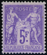 271 N° 95 A 5f Lilas-rose Sur Lilas Pâle Qualité:* Cote:950  - Altri & Non Classificati