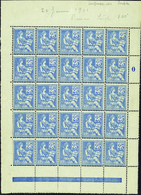 316 N° 114 25c Mouchon Panneau De 25 Timbres Qualité:** Cote:9375  - Altri & Non Classificati