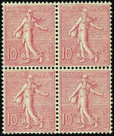 352 N° 129 B 10c Rose Bloc De 4 TB Centré Qualité:** Cote:256  - Altri & Non Classificati