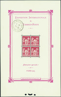 603 N° 1 B Exposition Philatélique De Paris Obl De L'exposition Qualité:* Cote:1400  - Altri & Non Classificati