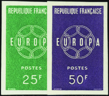 1410 N° 1218 /1219 Europa 1959  2 Valeurs Qualité:** Cote:155  - Non Classificati