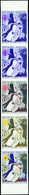 1514 N° 1398 Les Mariés De La Tour Eiffel De Chagall Bande De 5 Bdf Qualité:** Cote:1000  - Altri & Non Classificati