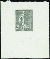 1548 N° 132 25c Semeuse Lignée épreuve En Noir Papier Chine Qualité: Cote:.....  - Altri & Non Classificati