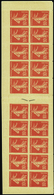 1684 N° 138 C6  10c Semeuse Rouge Papier GC (isolé IA Case 13) Qualité:** Cote:4200  - Other & Unclassified