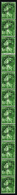 1838 N° 44 10c Semeuse Vert Préo Bande Verticale De 11 Timbres Qualité:** Cote:600  - Francobolli In Bobina