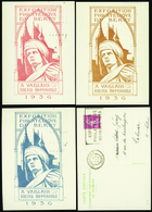 1896 N° 190 (I4s) 20c Semeuse Expo De Bourges 4 Cartes Qualité:OBL Cote:225  - Altri & Non Classificati