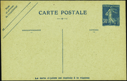 1898 N° 192 30c Semeuse Bleu (date 631 Sur La Réponse) Qualité: Cote:150  - Altri & Non Classificati