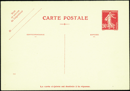 1907 N° 237 CPRP1  90c Semeuse Rouge (date 021) Qualité: Cote:150  - Altri & Non Classificati