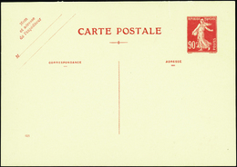 1908 N° 237 CP1  90c Semeuse Rouge (s.021) Qualité: Cote:100  - Altri & Non Classificati