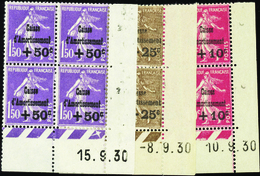 2037 N° 266 /268  4ème Série Caisse D'amortissement 3 Valeurs Qualité:** Cote:2110  - Altri & Non Classificati